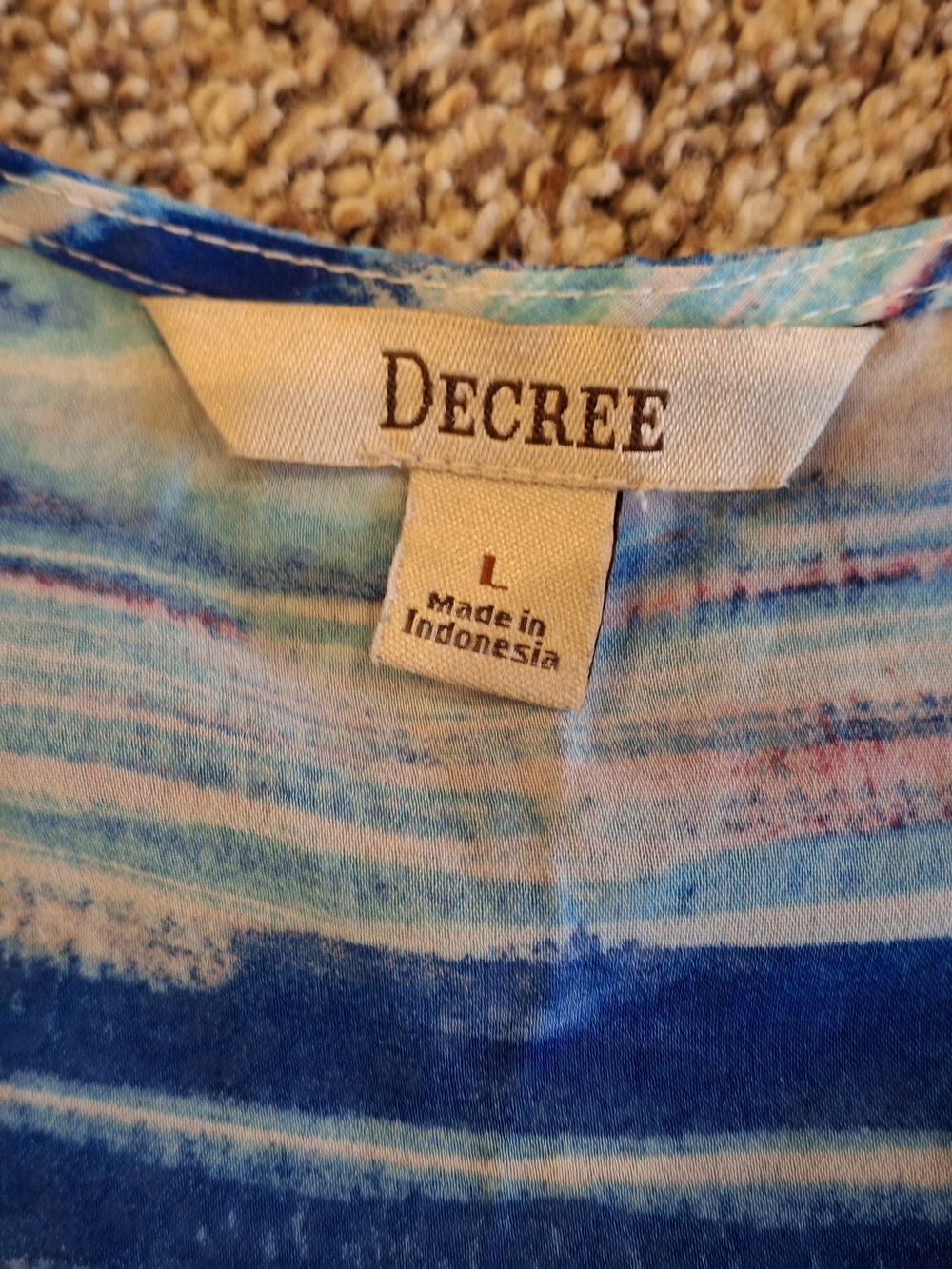 Decree Multi-Color Striped Open-Front Tunic - Picture 2 of 5